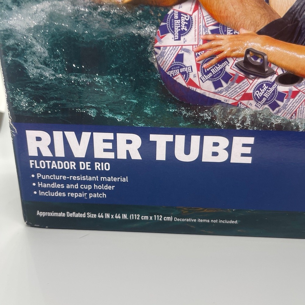 Pabst Blue Ribbon PBR Beer River Tube Inflatable Pool Float Raft New Sealed - Picture 3 of 7